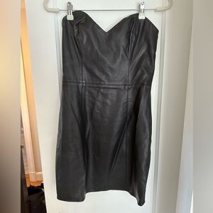 Like Mynded Katia Leather Corset Style Dress